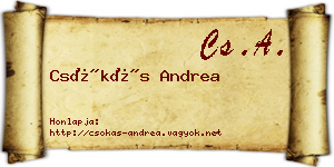 Csókás Andrea névjegykártya